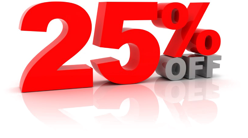 25 Percent Off Png Download Image (849x565), Png Download