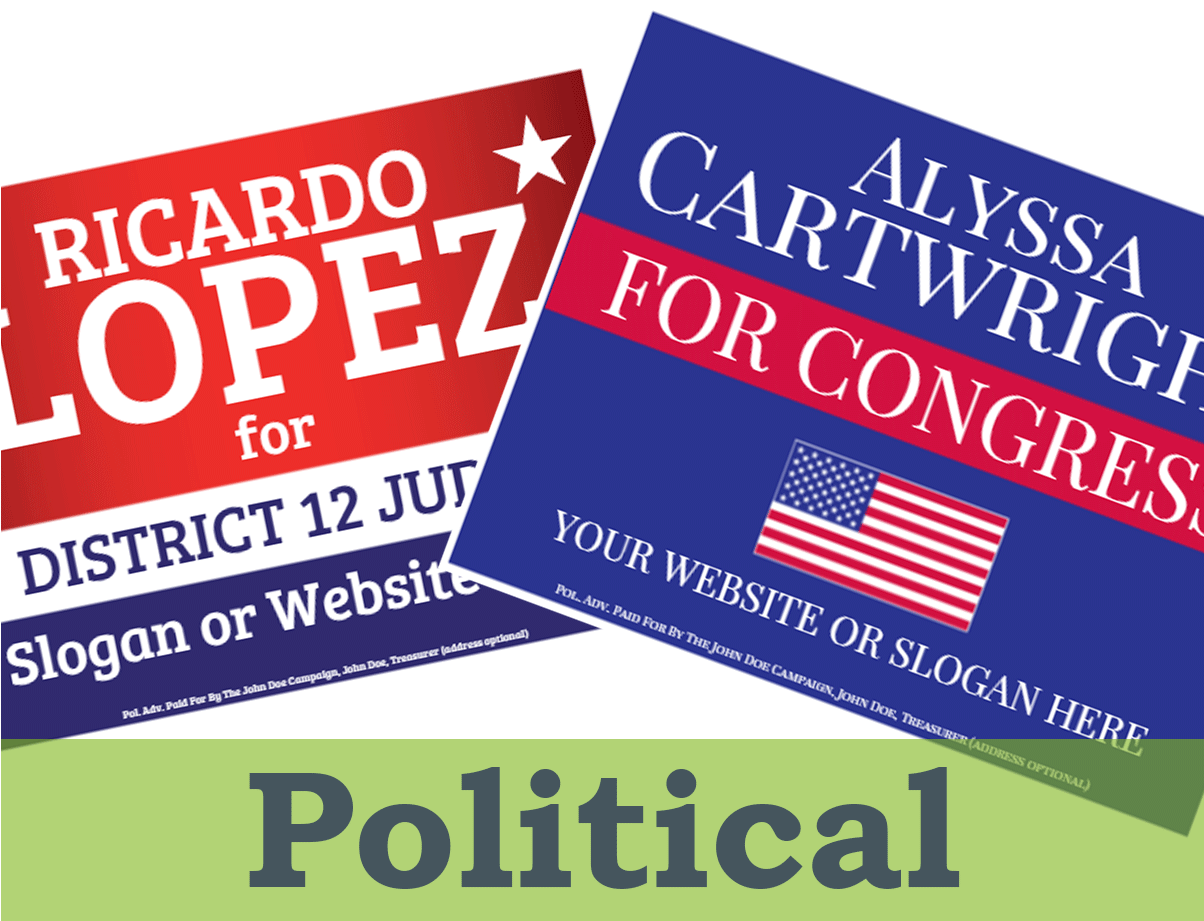 Political Yard Signs (1203x1203), Png Download