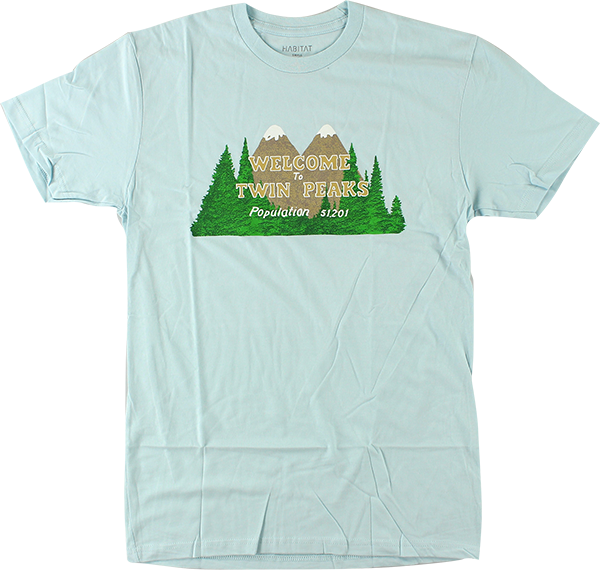 Hab/twin Peaks Welcome Ss M-light Blue (600x570), Png Download