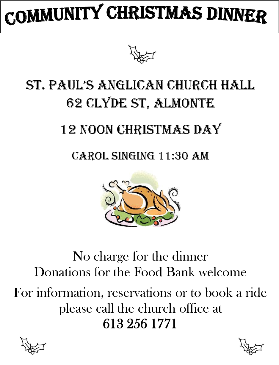 Community Christmas Dinner (1088x1408), Png Download