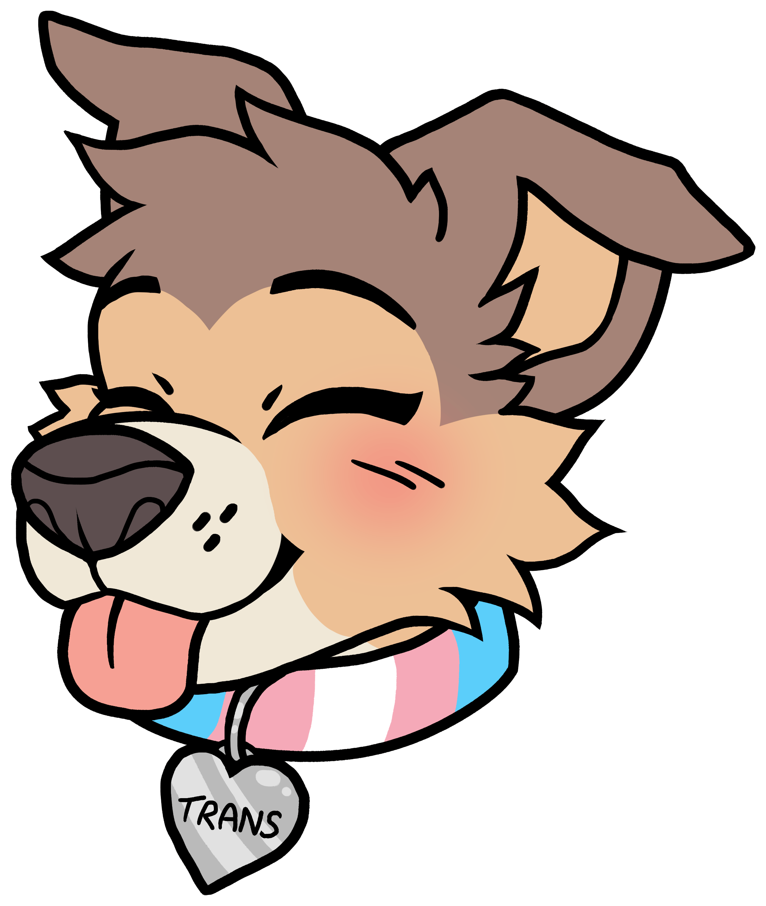 Pupper Pride Trans (3400x3400), Png Download