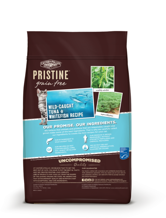 Castor And Pollux Pristine Grain Free Wild Caught Tuna (800x800), Png Download