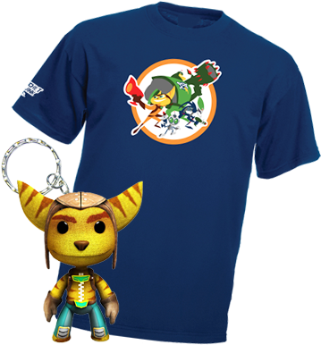 Foto - Ratchet And Clank T Shirt (418x444), Png Download