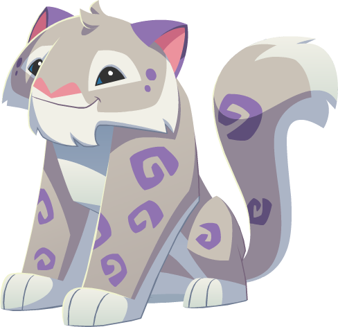 Silver Snow Leopard - Animal Jam Snow Leopard Drawing (488x472), Png Download