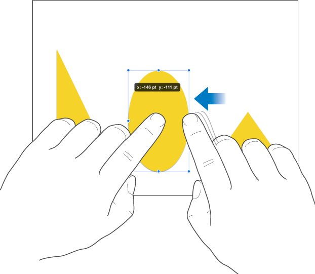 One Finger Holding An Object While Another Finger Swipes - Digit (622x541), Png Download