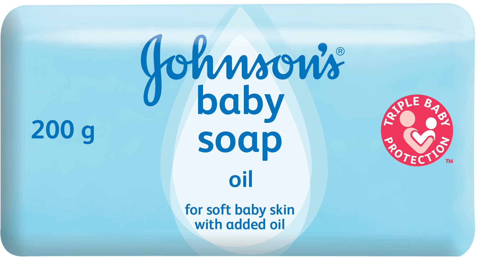 Johnson's Baby Soap 4x100g (2107x1146), Png Download