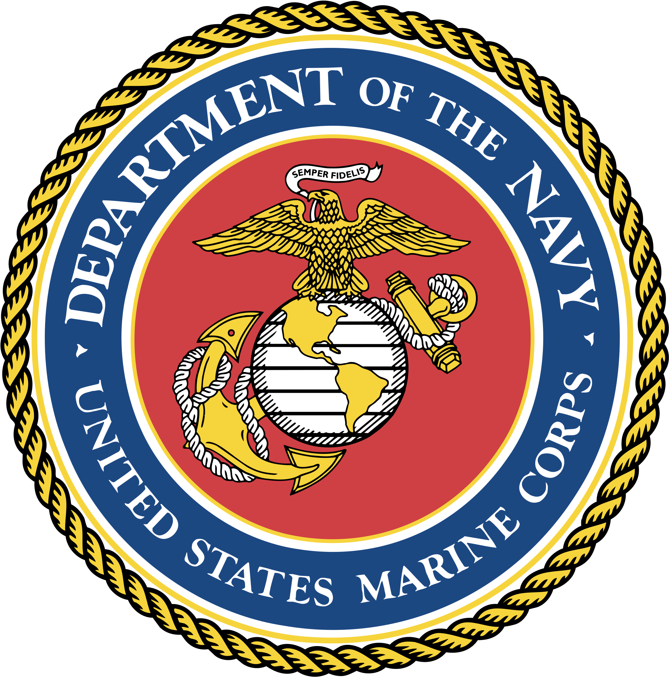 Department Of The Navy Logo Png Transparent - Marine Corps (2400x2400), Png Download