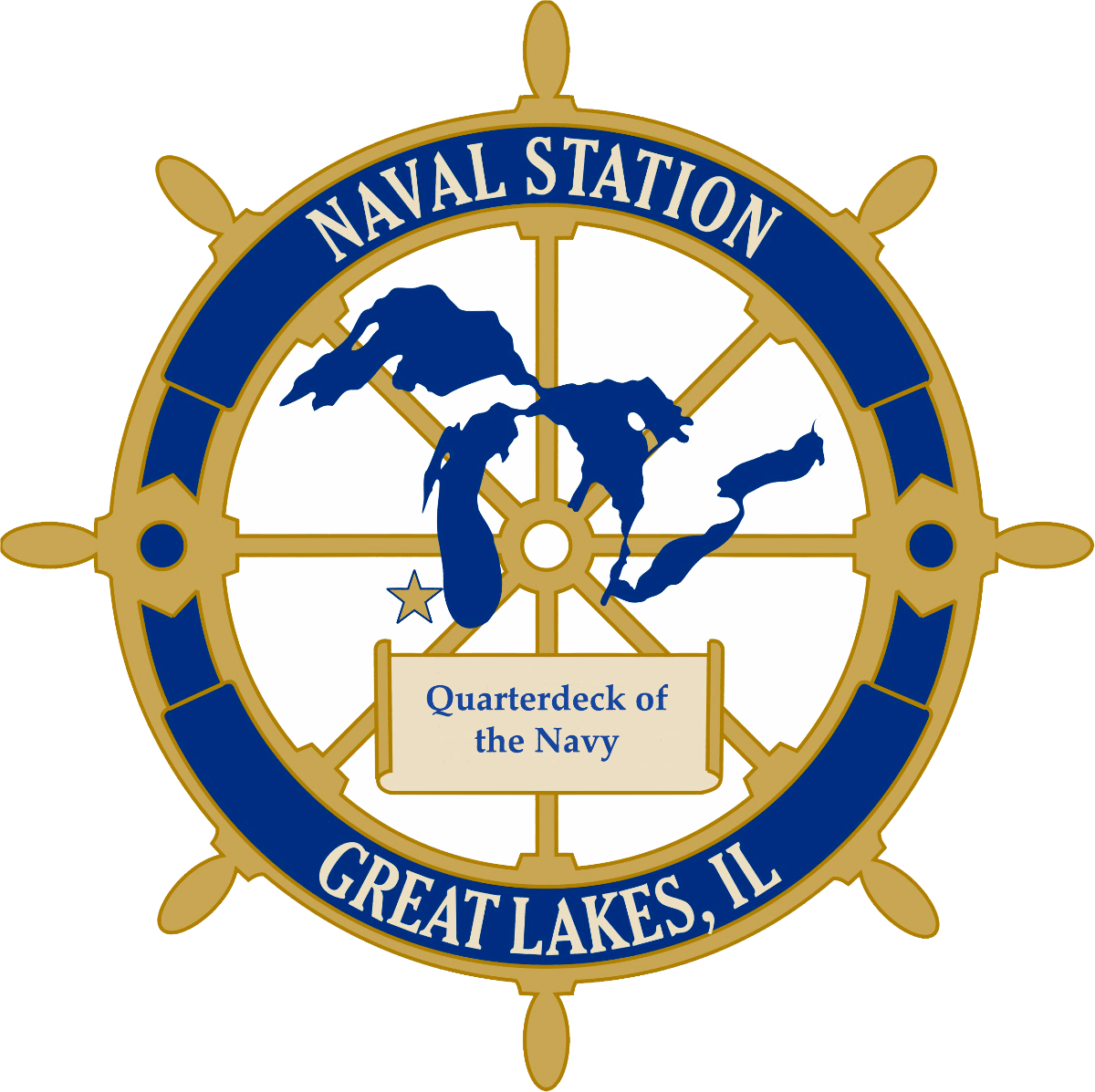 Naval Station Great Lakes Wikipedia - Naval Station Great Lakes Logo (1200x1197), Png Download