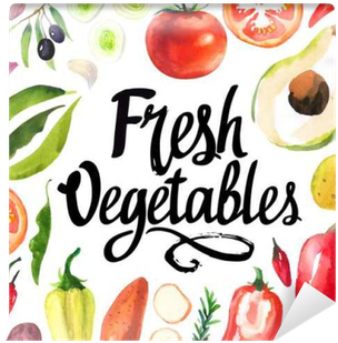 Illustration With Watercolor Food - Food (400x400), Png Download