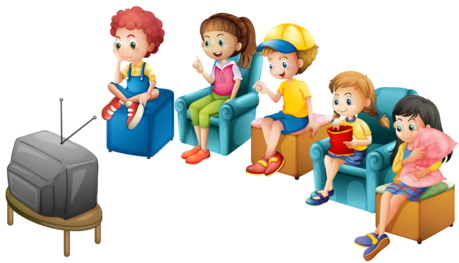 What Kind Of Viewer Are You Casual, Obsessive, Normal - Kids Watching Tv Clipart (459x263), Png Download