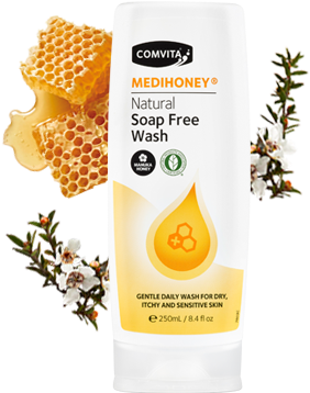 Comvita Medihoney Natural Soap Free Body Wash (420x480), Png Download