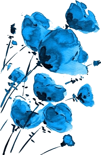 Red Flowers Tumblr Art (436x546), Png Download