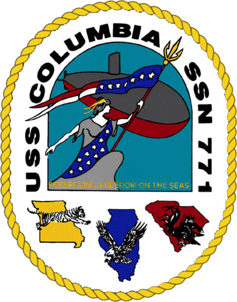Uss Columbia - Uss Columbia (ssn-771) (471x600), Png Download