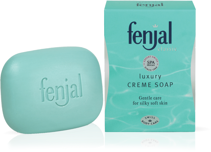 Classic Creme Soap - Fenjal Classic Cleanse And Care Creme Soap 100g (1024x1147), Png Download