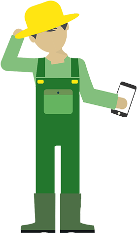Here's Why Farmers Are More Tech-savvy Than You - Farmer With Mobile Icon (320x470), Png Download
