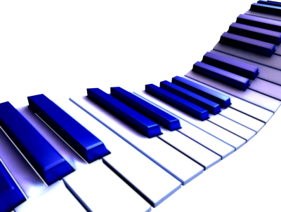 Piano Sheet Music For All - Wavy Piano Keys (400x303), Png Download