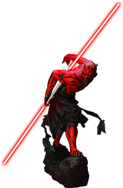 Statue - Darth Maul Light Up Art Fx Statue (394x600), Png Download
