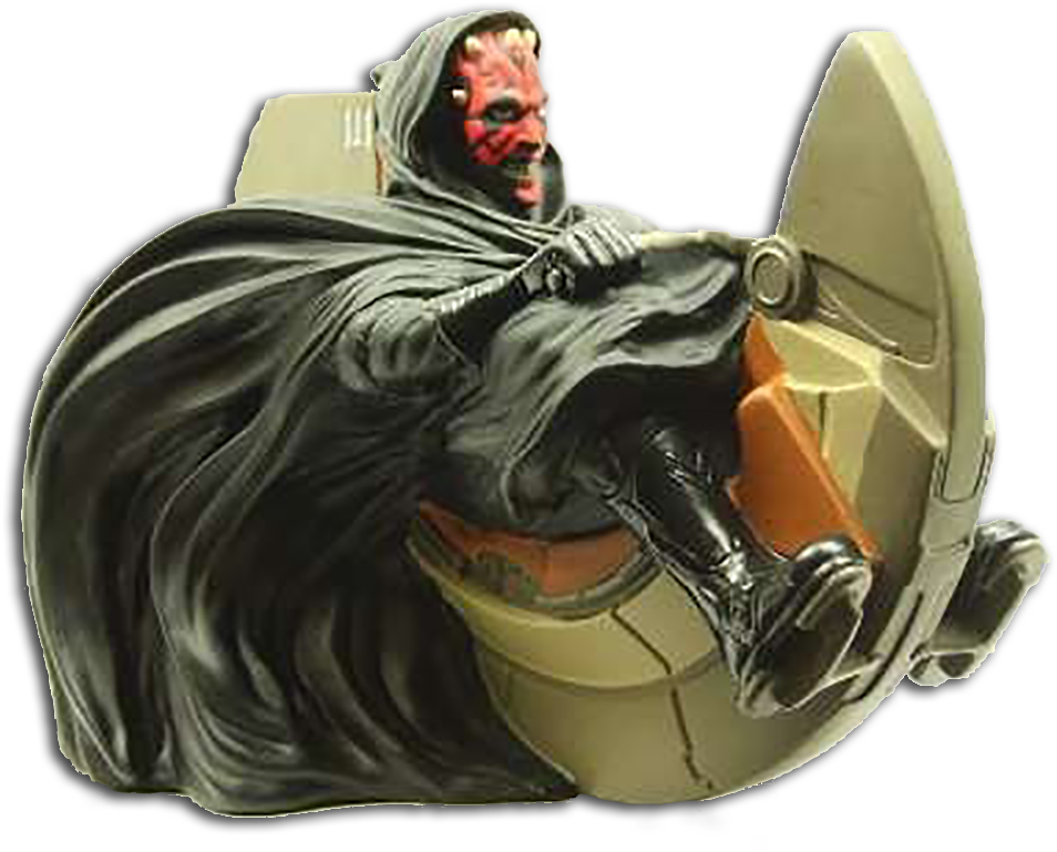 Star Wars Episode 1 Darth Maul Riding His Sith Speederpiggy - Darth Maul (1000x1000), Png Download