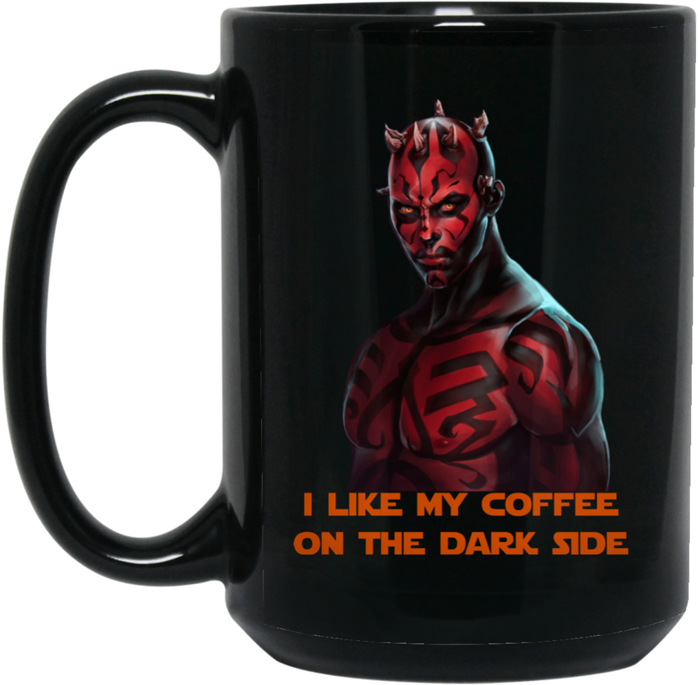Darth Maul I Like My Coffee On The Dark Side Bm15oz - Star Wars Darth Maul Art (1024x1024), Png Download