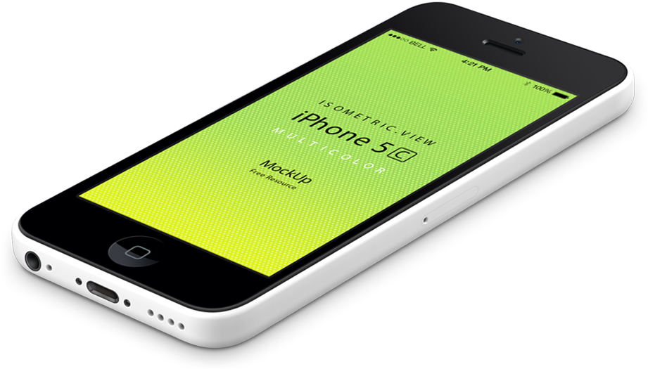 Bg Iphone - Iphone 5c Mockup (978x542), Png Download
