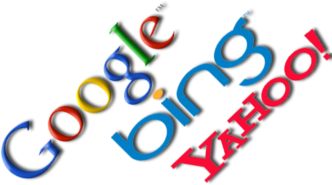 Google, Bing, Yahoo - Competition (487x279), Png Download