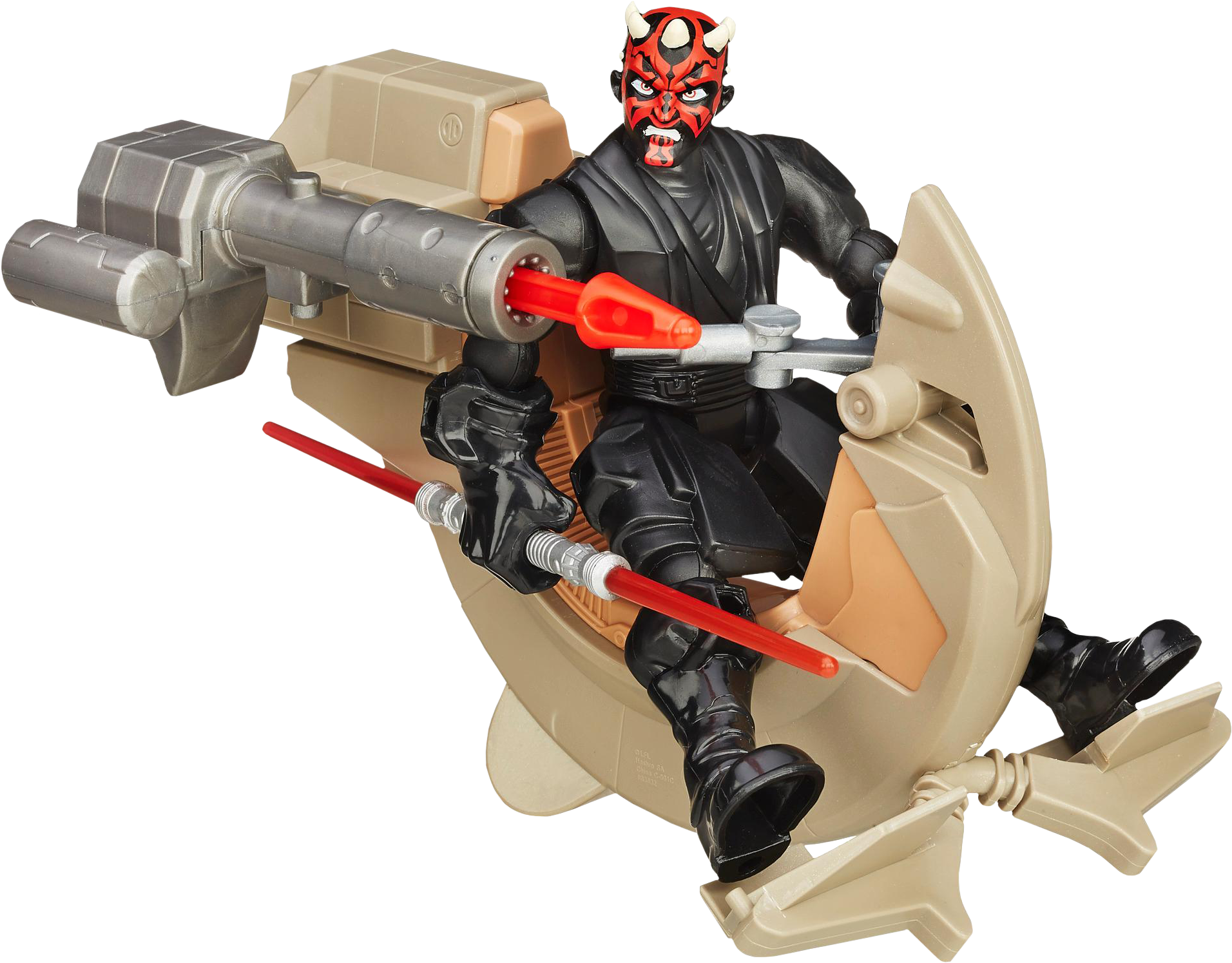 Hero Mashers Speeder Bike With Darth Maul - Star Wars Hero Mashers Darth Maul (2000x1584), Png Download