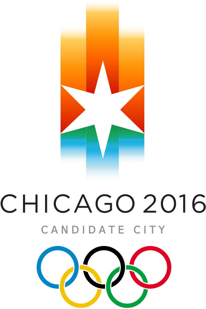 Chicago 2016 Olympic Bid Logo - Chicago 2016 Candidate City (682x1023), Png Download