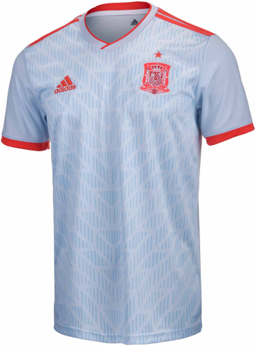 2018 World Cup Spain Away Soccer Jersey Shirt White - Spain Soccer Jersey 2018 (500x500), Png Download