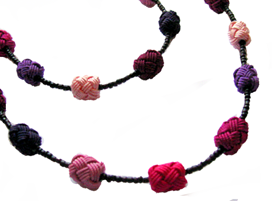 Big Textile Beads - Bead (558x413), Png Download