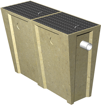 Aco Environment Spill Control-water Separator - Oil–water Separator (351x363), Png Download
