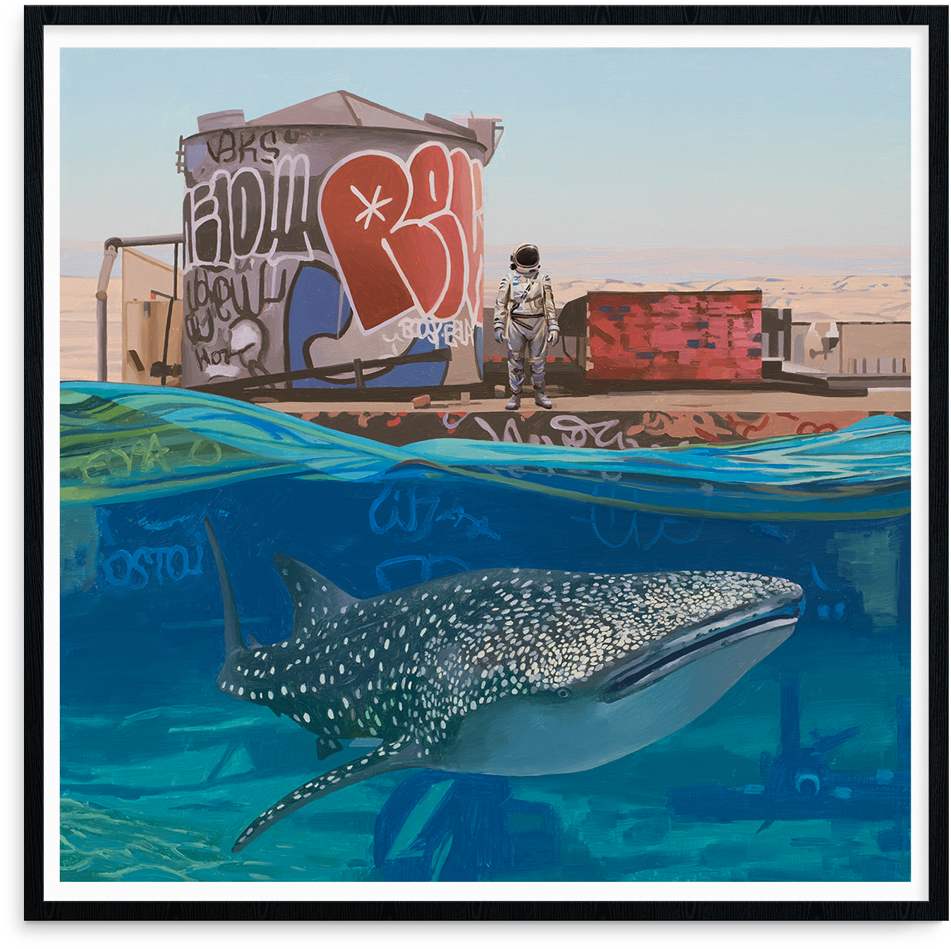 Scott Listfield, "whale Shark" - Painting (1400x1400), Png Download