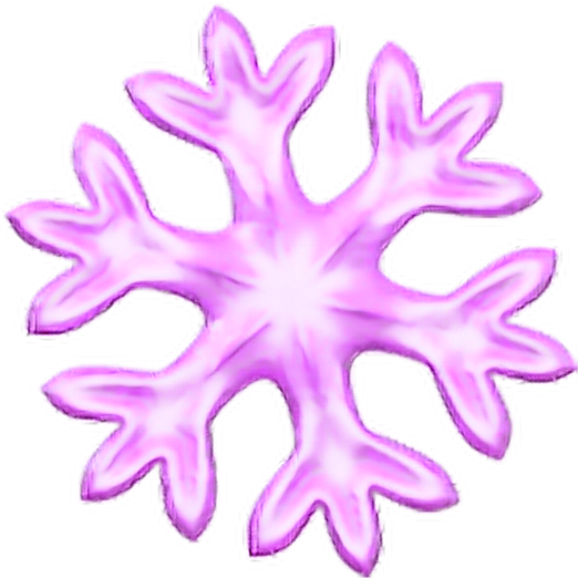 Pink Snowflake Emoji Snow Overlay Cute - Snow Emoji Iphone (1024x1024), Png Download