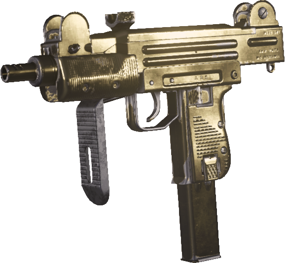 Mini-uzi Gold Mwr - Mini Uzi Png (578x534), Png Download