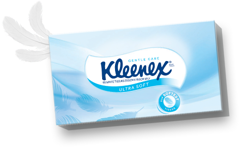 Kleenex Ultra Soft - Kleenex Facial Tissues Eucalyptus 3 Ply 95 (487x318), Png Download