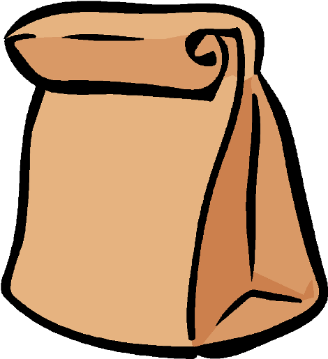 Luther Memorial Church In Broadview - Brown Bag Clip Art (489x534), Png Download