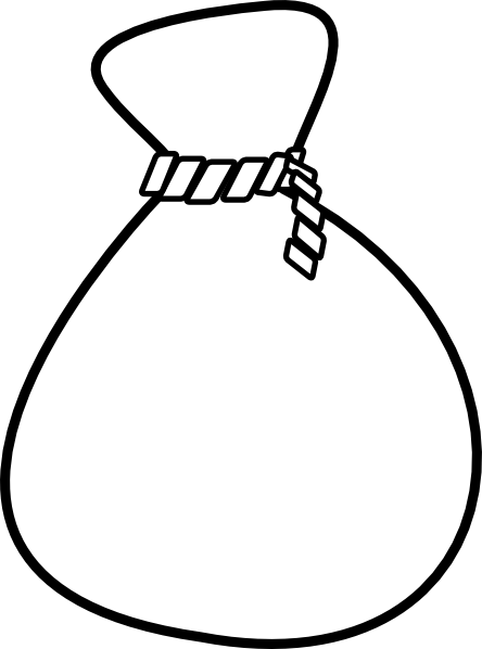 Small - White Sack Png (444x598), Png Download