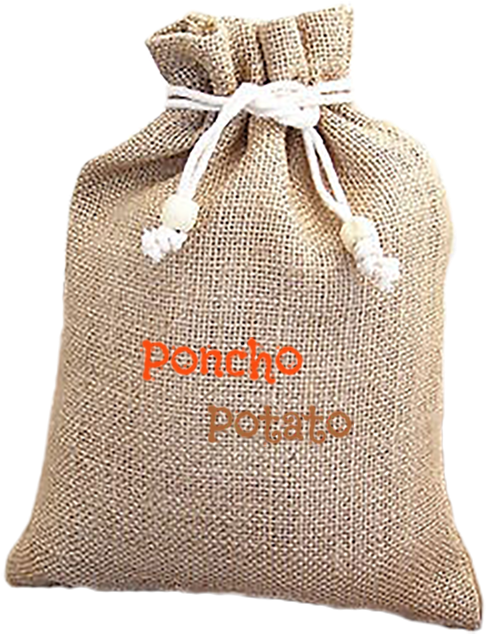 Gift In Potato Sack - Gunny Sack (504x667), Png Download