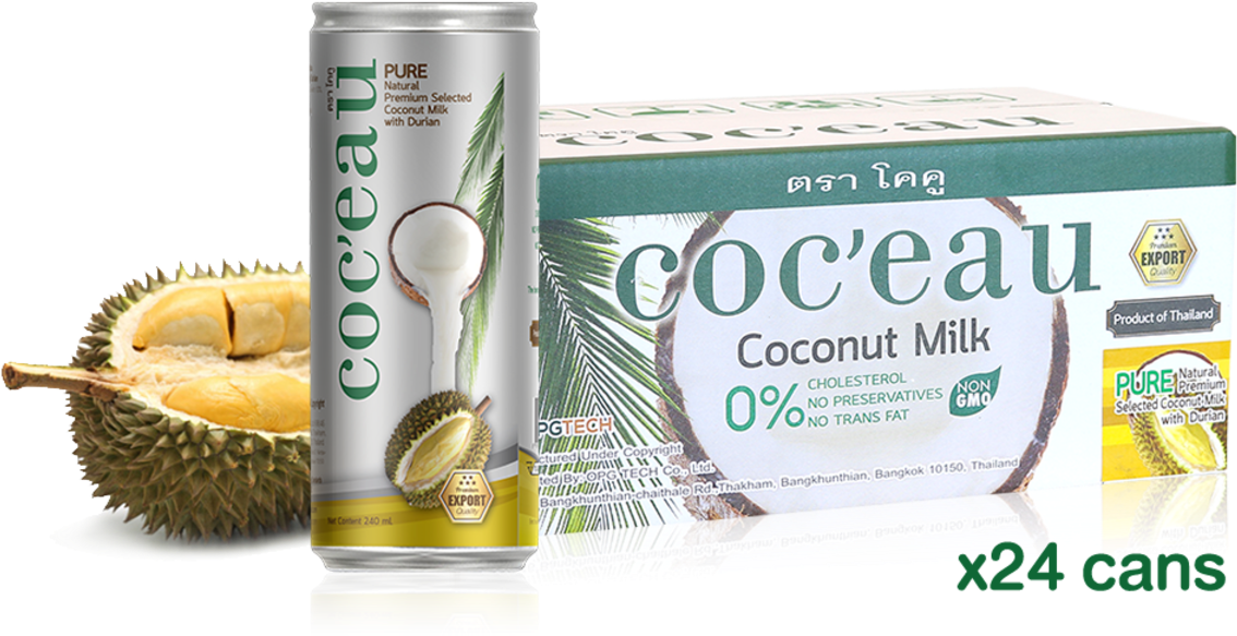 Coconut Milk Durian (1200x841), Png Download