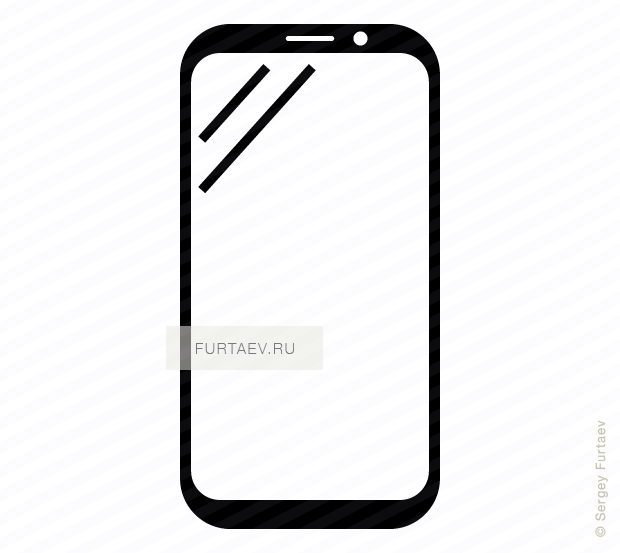 Samsung Galaxy Vector Icon Graphic Royalty Free Stock - Smartphone White Vector Png (620x553), Png Download