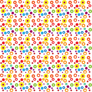 Seamless Pattern With Colorful Circles - Colorful Circle Pattern Png (360x360), Png Download