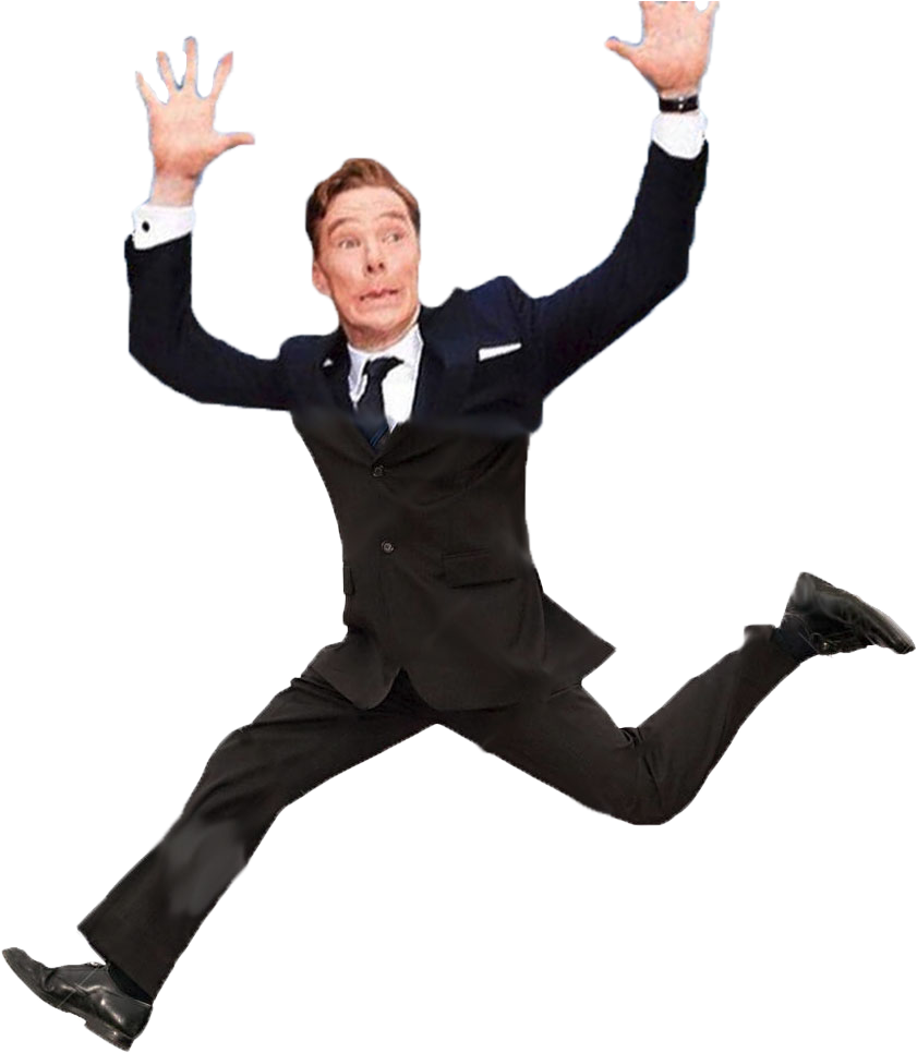 Benedict Cumberbatch Running - Benedict Cumberbatch Cutout (955x981), Png Download