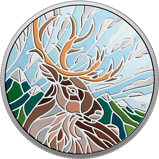 Pure Silver Coin - Canadian Mosaics Coin (570x570), Png Download