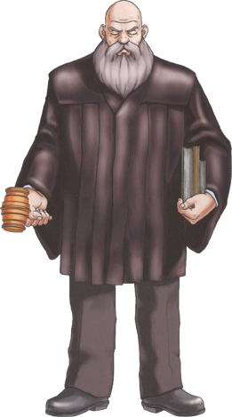 Judge - Ace Attorney Judge Png (261x469), Png Download