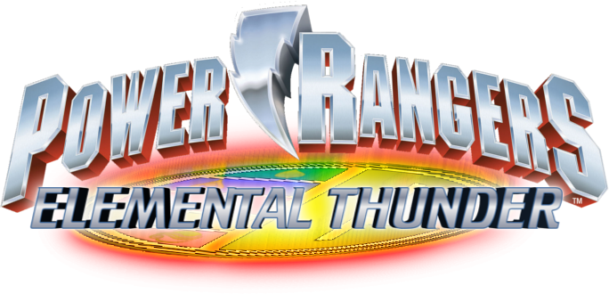 Power Rangers Elemental Thunder Logo - Power Rangers (684x330), Png Download