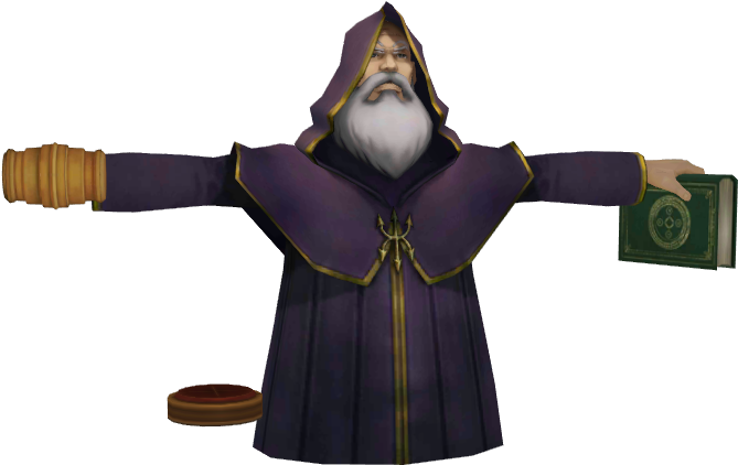 Download Zip Archive - Professor Layton Vs Phoenix Wright Judge (750x650), Png Download