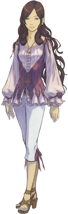 Eva Belleduque Phoenix Wright, Professor Layton, Character - Professor Layton Vs Phoenix Wright Darklaw (240x750), Png Download