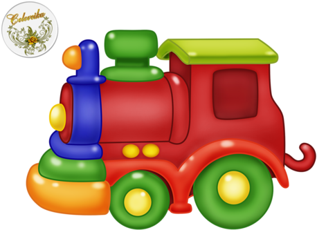 Train Clipart, Clipart Boy, Art Transportation, Thrasher, - Push & Pull Toy (500x380), Png Download