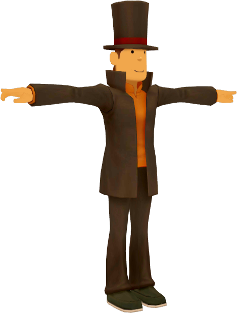 Download Download Zip Archive - Professor Layton 3d Model - Full Size ...