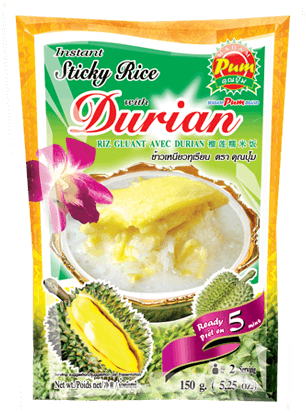 Instant Sticky Rice With Durian - Madam Pum Brand (450x450), Png Download
