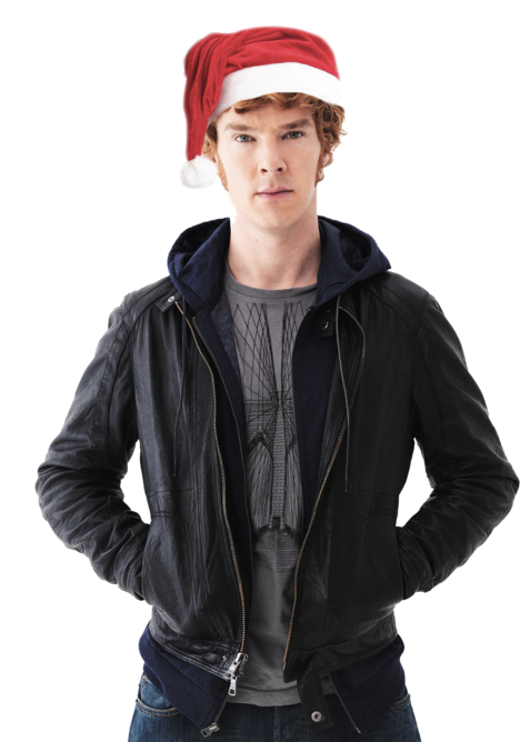 Hey Guys Have A Transparent Benedict For Christmas - Benedict Cumberbatch In Hood (500x667), Png Download